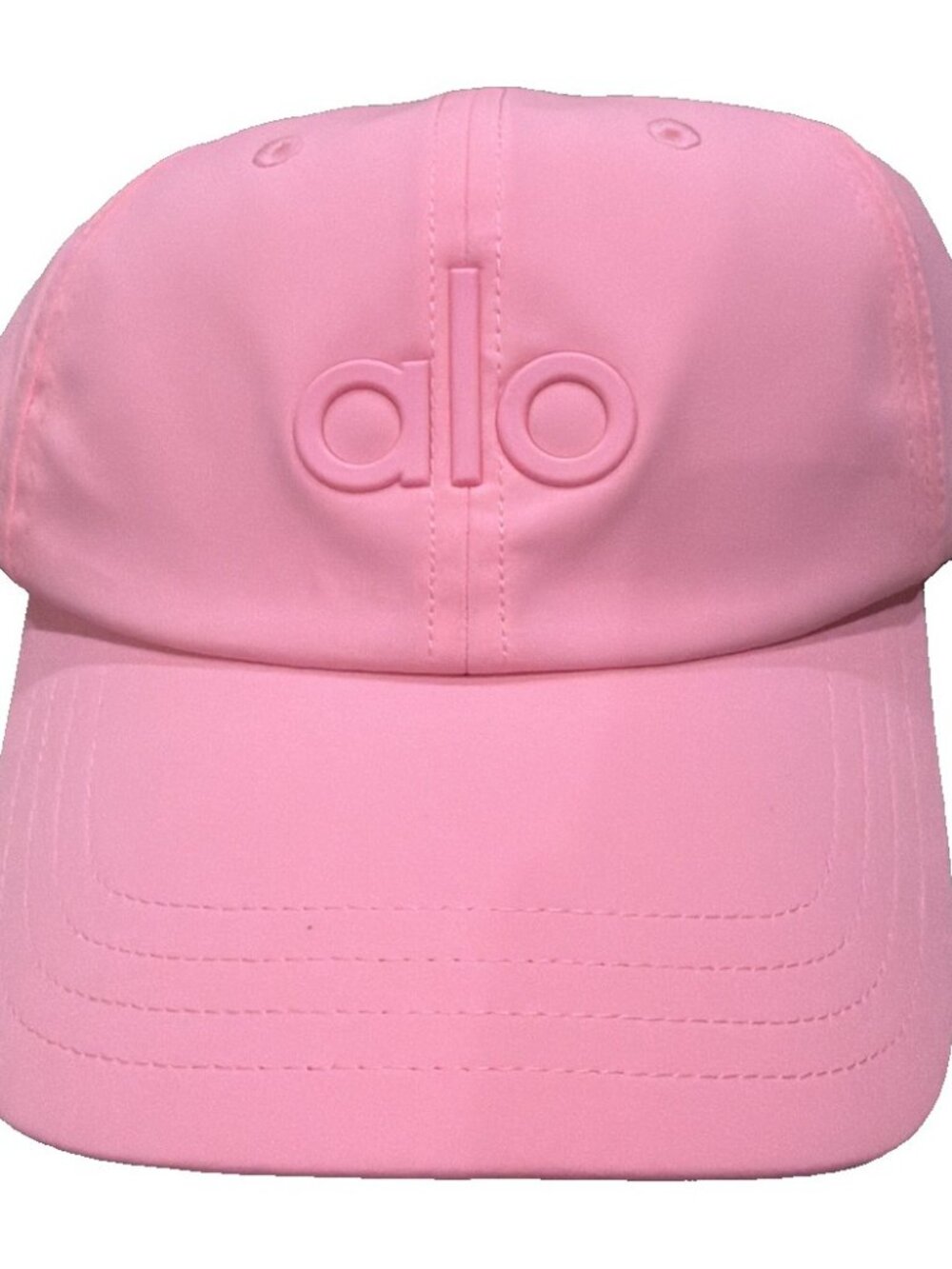 Alo Yoga Embossed Logo Baseball Cap Pink One Size NWT